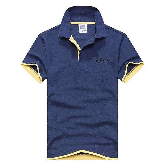 2019 BOSS Short Sleeve T-shirt men's short-sleeved Korean edition men's T-shirt skinny half-sleeved T-shirt man