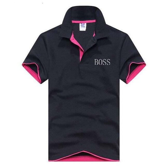 2019 BOSS Short Sleeve T-shirt men's short-sleeved Korean edition men's T-shirt skinny half-sleeved T-shirt man