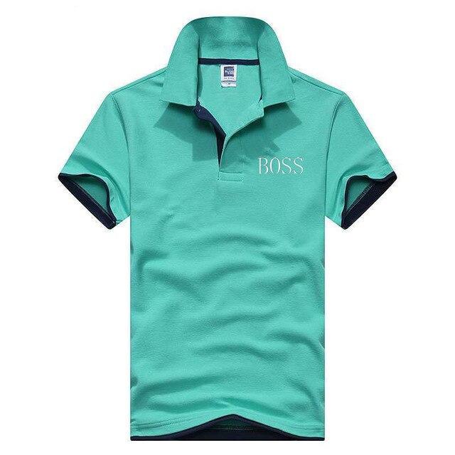 2019 BOSS Short Sleeve T-shirt men's short-sleeved Korean edition men's T-shirt skinny half-sleeved T-shirt man
