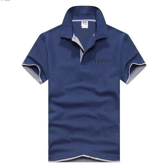 2019 BOSS Short Sleeve T-shirt men's short-sleeved Korean edition men's T-shirt skinny half-sleeved T-shirt man