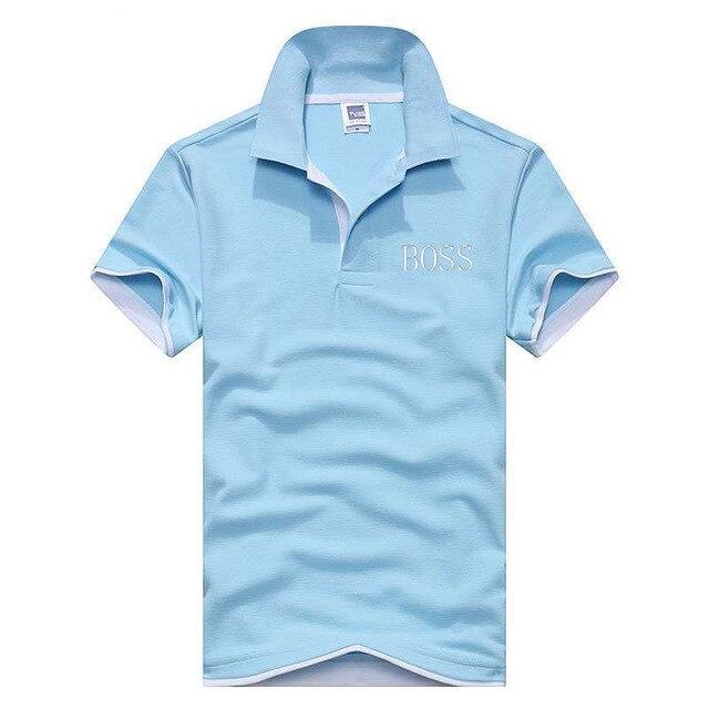 2019 BOSS Short Sleeve T-shirt men's short-sleeved Korean edition men's T-shirt skinny half-sleeved T-shirt man