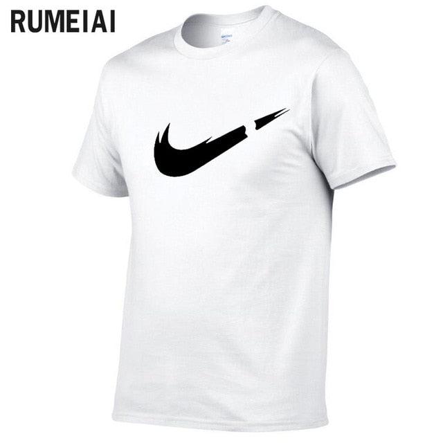 2019 New Brand Clothing Two Pieces Sets Men T-shirt Swag T-Shirt Cotton Print T shirt Homme Fitness Camisetas Hip Hop Tees+Short