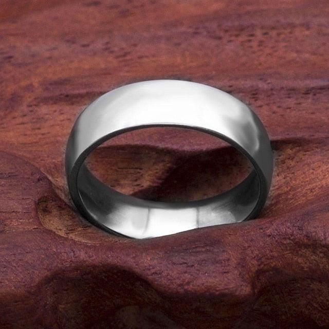 Fashion Simple Matt 316L Stainless Steel Rings for Women 2018 jewelry wholesale Party Gift Dropshopping