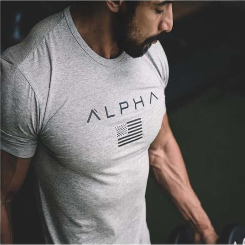 2025 Mens Military Army T Shirt Men Star Loose Cotton T-shirt O-neck Alpha America Size Short Sleeve Tshirts - X72