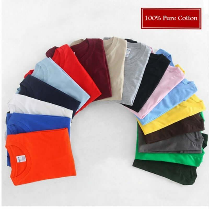 2018 New Solid color T Shirt Mens Black And White 100% cotton T-shirts Summer Skateboard Tee Boy Skate Tshirt Tops - Huzhop04