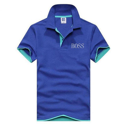 2019 BOSS Short Sleeve T-shirt men's short-sleeved Korean edition men's T-shirt skinny half-sleeved T-shirt man