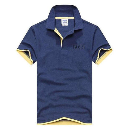 2019 BOSS Short Sleeve T-shirt men's short - sleeved Korean edition men's T-shirt skinny half - sleeved T-shirt man - Huzhop04