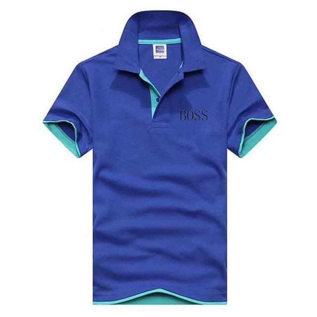 2019 BOSS Short Sleeve T-shirt men's short - sleeved Korean edition men's T-shirt skinny half - sleeved T-shirt man - Huzhop04