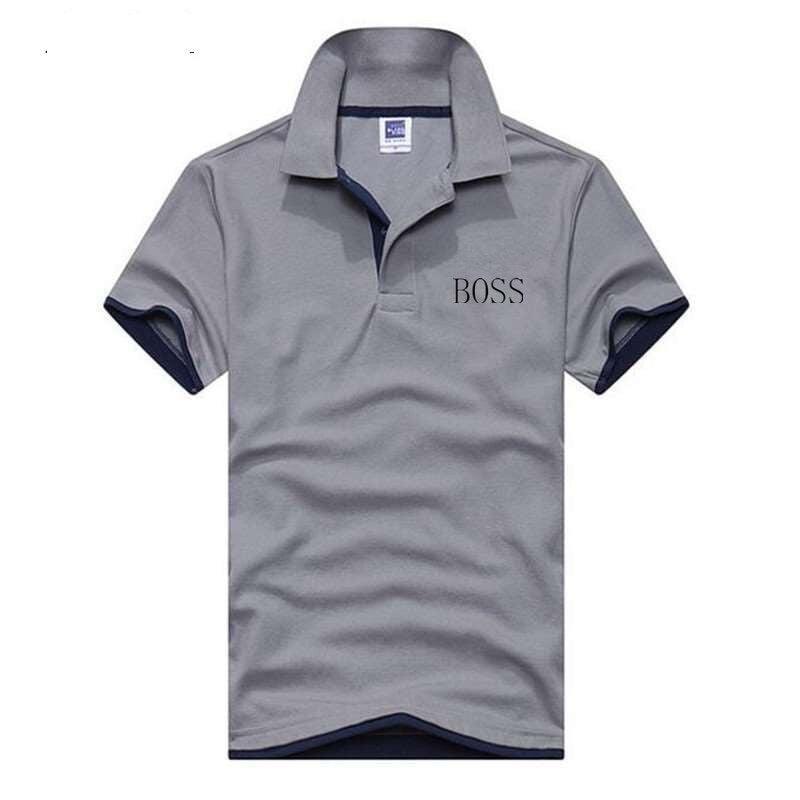 2019 BOSS Short Sleeve T-shirt men's short - sleeved Korean edition men's T-shirt skinny half - sleeved T-shirt man - Huzhop04