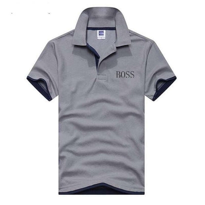 2019 BOSS Short Sleeve T-shirt men's short - sleeved Korean edition men's T-shirt skinny half - sleeved T-shirt man - Huzhop04