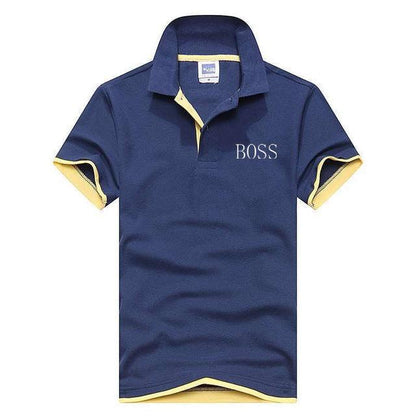 2019 BOSS Short Sleeve T-shirt men's short - sleeved Korean edition men's T-shirt skinny half - sleeved T-shirt man - Huzhop04