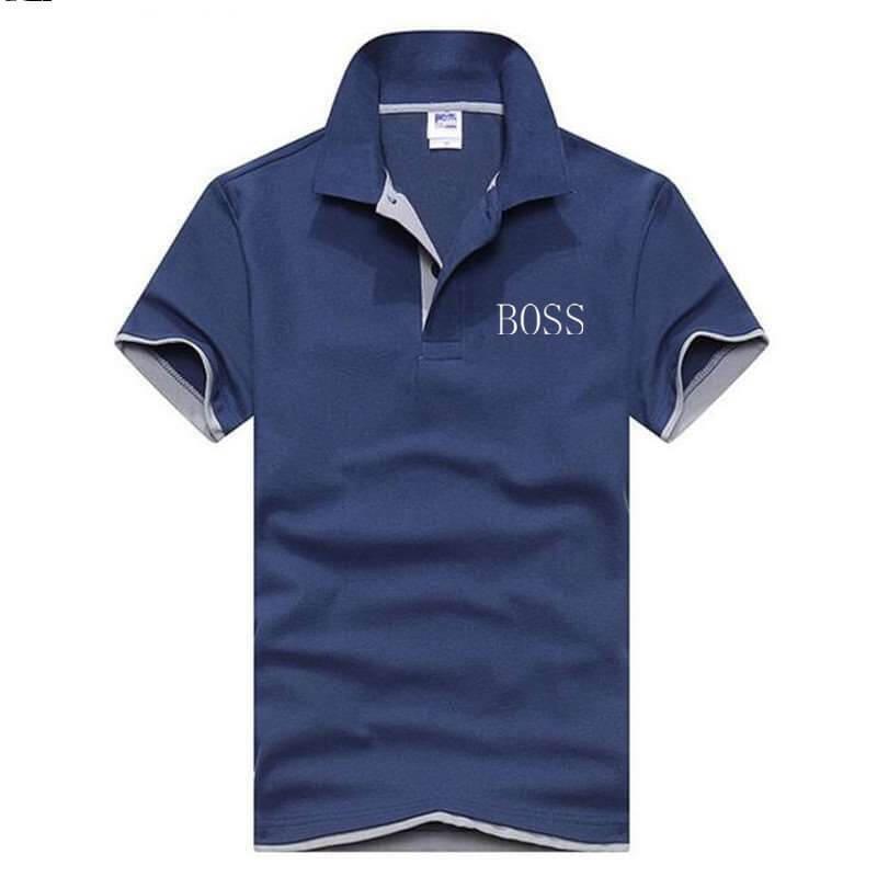 2019 BOSS Short Sleeve T-shirt men's short - sleeved Korean edition men's T-shirt skinny half - sleeved T-shirt man - Huzhop04
