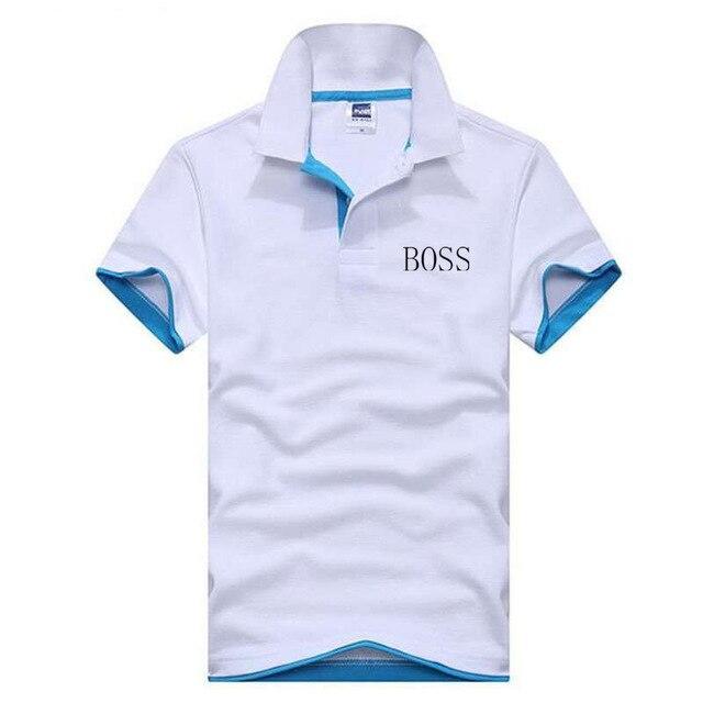 2019 BOSS Short Sleeve T-shirt men's short - sleeved Korean edition men's T-shirt skinny half - sleeved T-shirt man - Huzhop04
