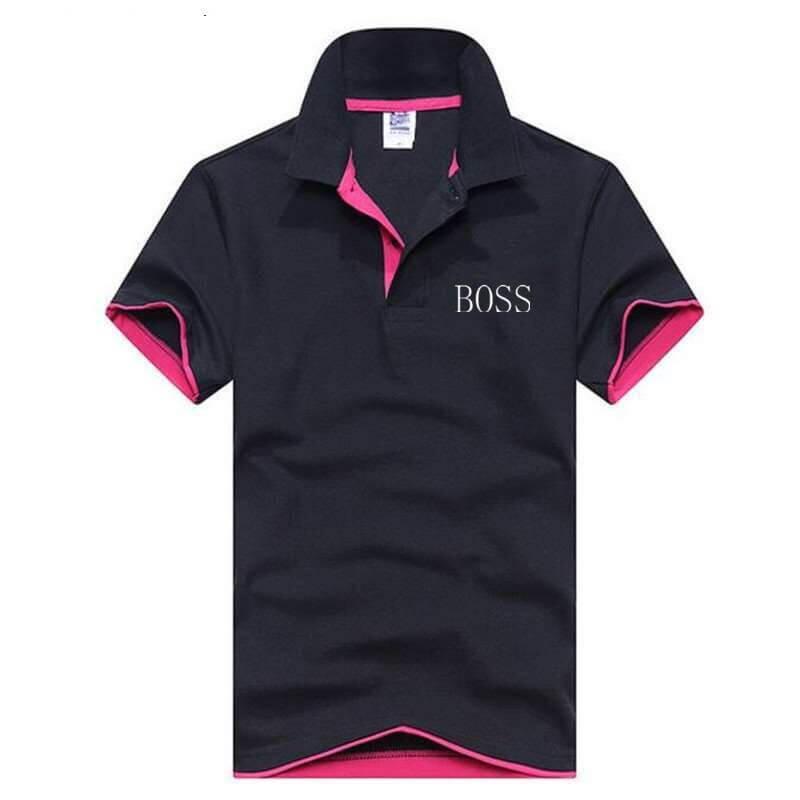 2019 BOSS Short Sleeve T-shirt men's short - sleeved Korean edition men's T-shirt skinny half - sleeved T-shirt man - Huzhop04