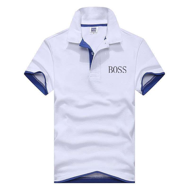 2019 BOSS Short Sleeve T-shirt men's short - sleeved Korean edition men's T-shirt skinny half - sleeved T-shirt man - Huzhop04