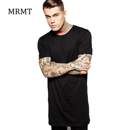 2019 Brand New Clothing Mens Black Long t shirt Men Tops Hip hop tee T-shirt Men Hiphop Short Sleeve Longline casual Tee shirts - Huzhop04