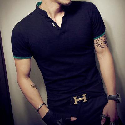 2019 Summer Fashion Men's T Shirt Casual Patchwork Short Sleeve Men T-Shirt Mens Clothing Casual Slim Fit Hip - Hop Top Tees 5XL - Huzhop04