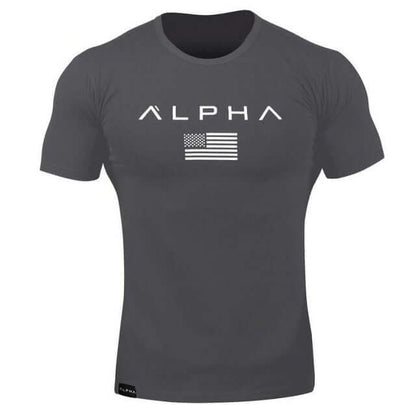 2025 Mens Military Army T Shirt Men Star Loose Cotton T-shirt O - neck Alpha America Size Short Sleeve Tshirts - X72 - Huzhop04