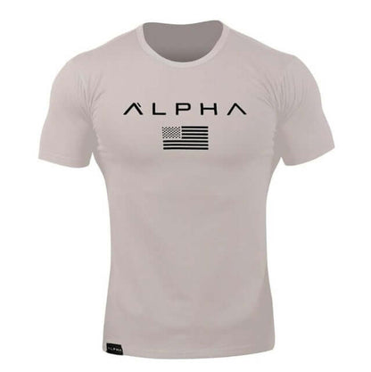 2025 Mens Military Army T Shirt Men Star Loose Cotton T-shirt O - neck Alpha America Size Short Sleeve Tshirts - X72 - Huzhop04