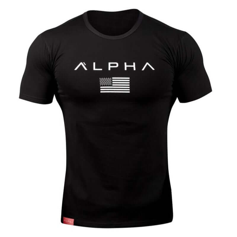 2025 Mens Military Army T Shirt Men Star Loose Cotton T-shirt O - neck Alpha America Size Short Sleeve Tshirts - X72 - Huzhop04