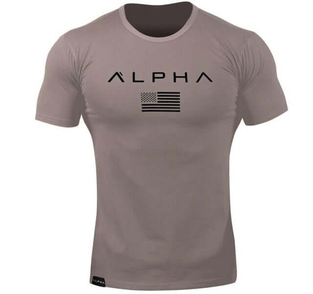 2025 Mens Military Army T Shirt Men Star Loose Cotton T-shirt O - neck Alpha America Size Short Sleeve Tshirts - X72 - Huzhop04