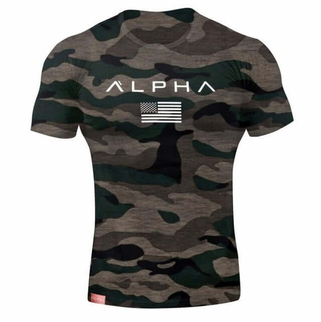 2025 Mens Military Army T Shirt Men Star Loose Cotton T-shirt O - neck Alpha America Size Short Sleeve Tshirts - X72 - Huzhop04