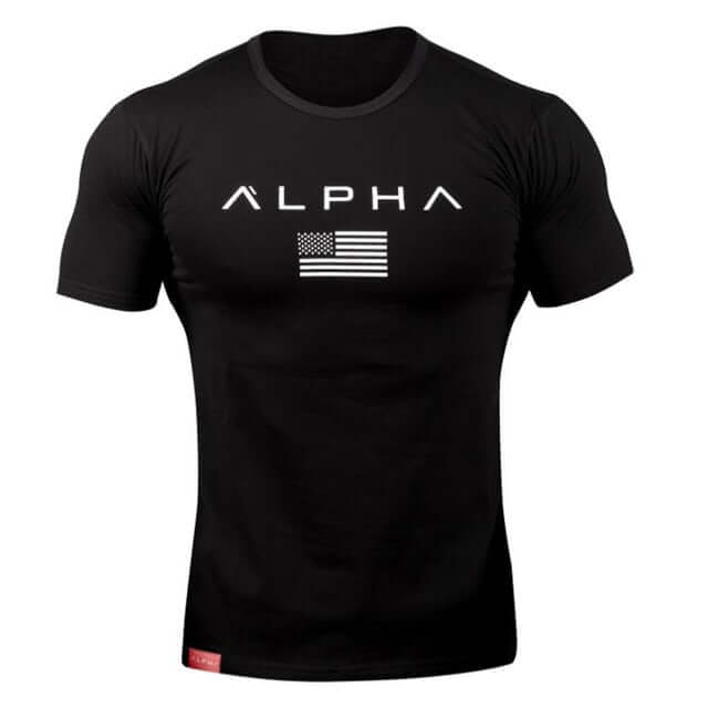 2025 Mens Military Army T Shirt Men Star Loose Cotton T-shirt O - neck Alpha America Size Short Sleeve Tshirts - X72 - Huzhop04