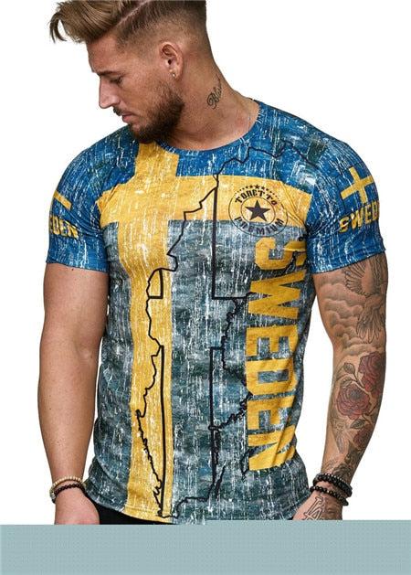 3D t shirt male/female casual top flag russia print fashion t-shirt short sleeve Summer white tops tees - Huzhop04