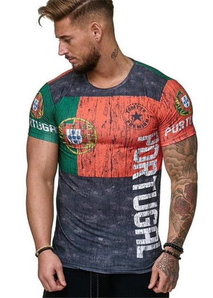 3D t shirt male/female casual top flag russia print fashion t-shirt short sleeve Summer white tops tees - Huzhop04