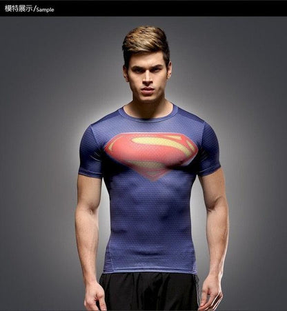Hot Sale 3D Printed Marvel Punisher Skull T-shirt Men Summer Fashion Short Sleeve Tshirt G ym Compression Men T Shirt Tops&Tees