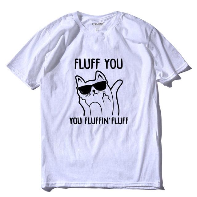 COOLMIND 100% cotton cool summer loose men T shirt casual short sleeve cat print men tshirt male summer t-shirt tops tee shirts - Huzhop04