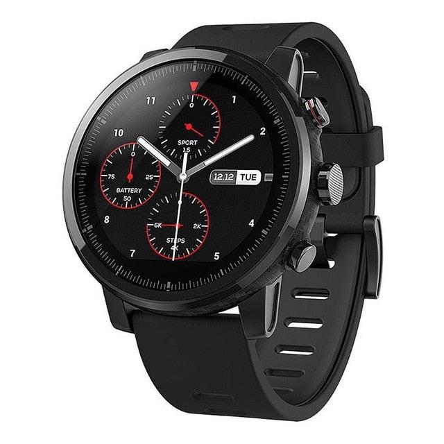 Global Version Original Xiaomi Huami Amazfit Stratos 2 Smart Watch Sport GPS 5ATM Water 2.5D GPS Firstbeat Swimming Smartwatch - Huzhop04