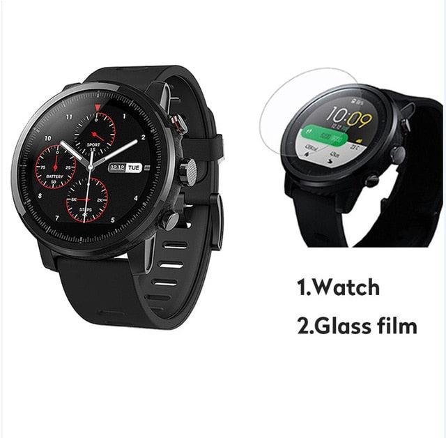 Global Version Original Xiaomi Huami Amazfit Stratos 2 Smart Watch Sport GPS 5ATM Water 2.5D GPS Firstbeat Swimming Smartwatch - Huzhop04