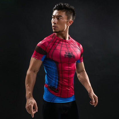 Hot Sale 3D Printed Marvel Punisher Skull T-shirt Men Summer Fashion Short Sleeve Tshirt G ym Compression Men T Shirt Tops&Tees - Huzhop04