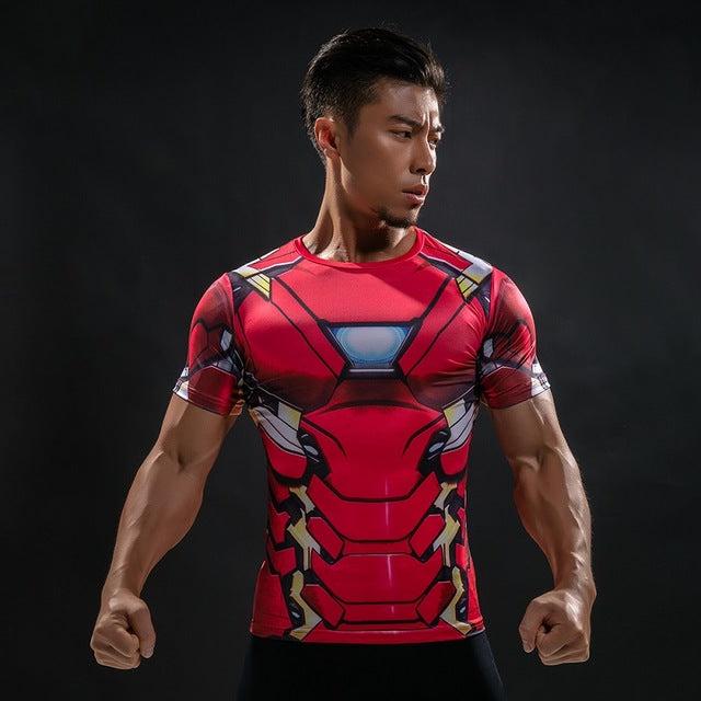 Hot Sale 3D Printed Marvel Punisher Skull T-shirt Men Summer Fashion Short Sleeve Tshirt G ym Compression Men T Shirt Tops&Tees - Huzhop04