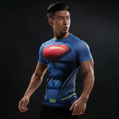 Hot Sale 3D Printed Marvel Punisher Skull T-shirt Men Summer Fashion Short Sleeve Tshirt G ym Compression Men T Shirt Tops&Tees - Huzhop04