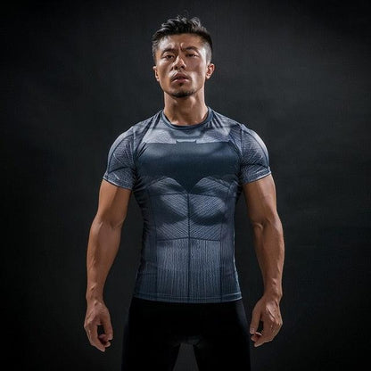 Hot Sale 3D Printed Marvel Punisher Skull T-shirt Men Summer Fashion Short Sleeve Tshirt G ym Compression Men T Shirt Tops&Tees - Huzhop04