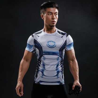 Hot Sale 3D Printed Marvel Punisher Skull T-shirt Men Summer Fashion Short Sleeve Tshirt G ym Compression Men T Shirt Tops&Tees - Huzhop04