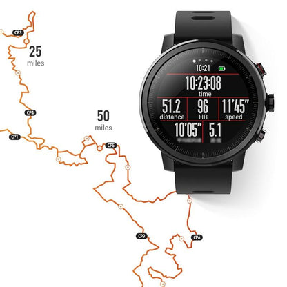 Huami Amazfit 2 Amazfit Stratos Pace 2 Smart Watch Men with GPS Watches PPG Heart Rate Monitor 5ATM Waterproof - Huzhop04