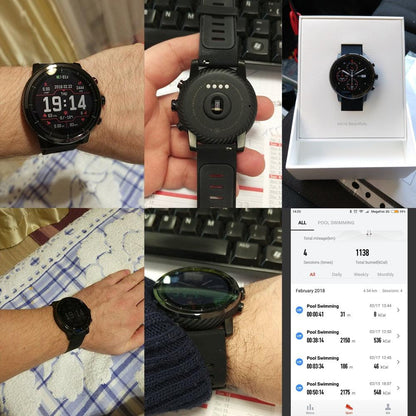 Huami Amazfit 2 Amazfit Stratos Pace 2 Smart Watch Men with GPS Xiaomi Watches PPG Heart Rate Monitor 5ATM Waterproof - Huzhop04