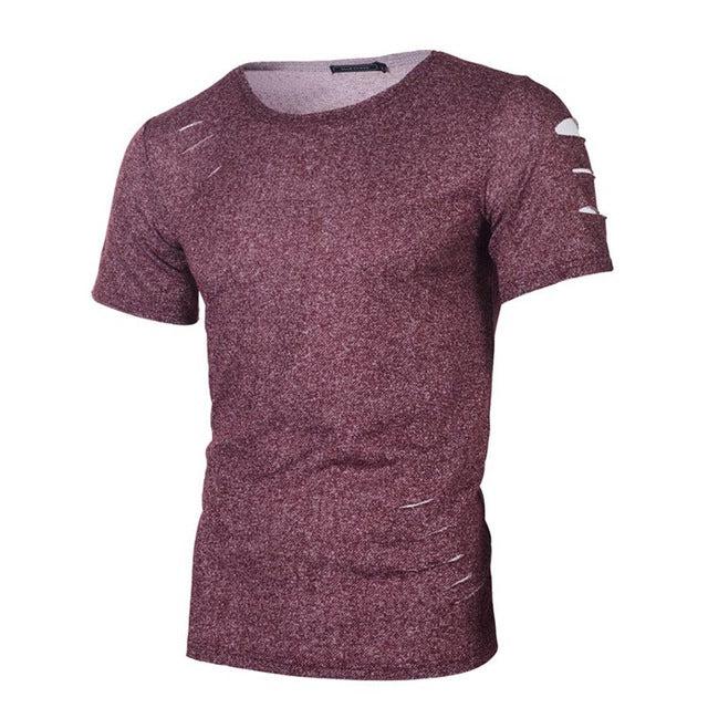 Mới Đội Mũ Trùm Đầu Ngắn Tay Áo T Áo Sơ Mi Nam Casual Slim Fit T-Shirt Nam Giới Kích Thước XXXL Rắn Thời Trang Dạo Phố T-Shirts Mùa Hè Top Tee áo sơ mi Homme - Huzhop04
