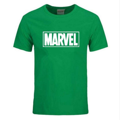 New Fashion Marvel Short Sleeve T-shirt Men Superhero print t shirt O - neck comic Marvel shirts tops men clothes Tee - Huzhop04