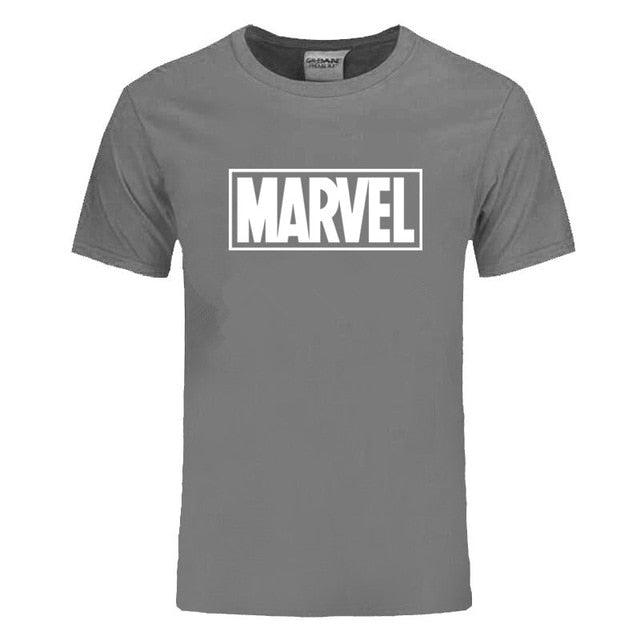 New Fashion Marvel Short Sleeve T-shirt Men Superhero print t shirt O - neck comic Marvel shirts tops men clothes Tee - Huzhop04