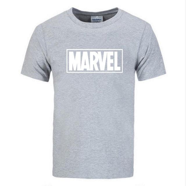 New Fashion Marvel Short Sleeve T-shirt Men Superhero print t shirt O - neck comic Marvel shirts tops men clothes Tee - Huzhop04