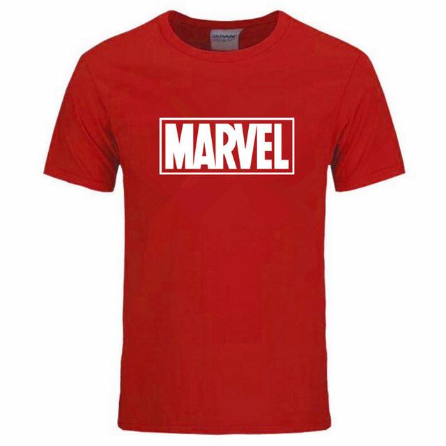 New Fashion Marvel Short Sleeve T-shirt Men Superhero print t shirt O - neck comic Marvel shirts tops men clothes Tee - Huzhop04