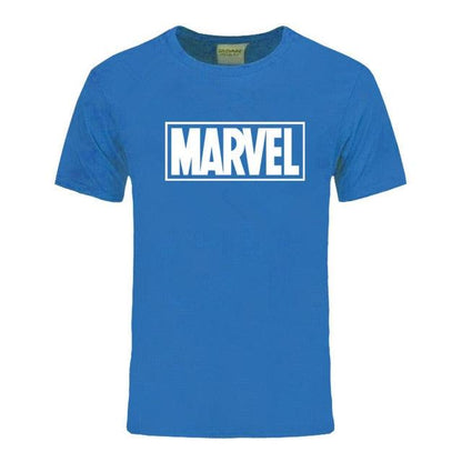 New Fashion Marvel Short Sleeve T-shirt Men Superhero print t shirt O - neck comic Marvel shirts tops men clothes Tee - Huzhop04