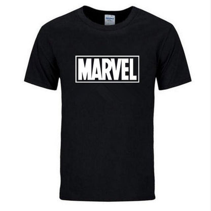 New Fashion Marvel Short Sleeve T-shirt Men Superhero print t shirt O - neck comic Marvel shirts tops men clothes Tee - Huzhop04