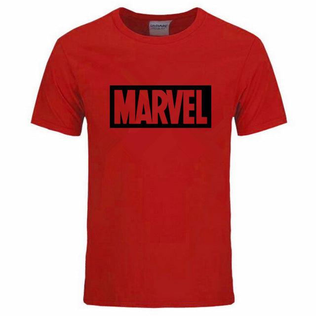 New Fashion Marvel Short Sleeve T-shirt Men Superhero print t shirt O - neck comic Marvel shirts tops men clothes Tee - Huzhop04
