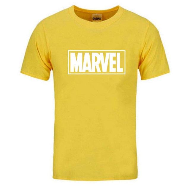New Fashion Marvel Short Sleeve T-shirt Men Superhero print t shirt O - neck comic Marvel shirts tops men clothes Tee - Huzhop04