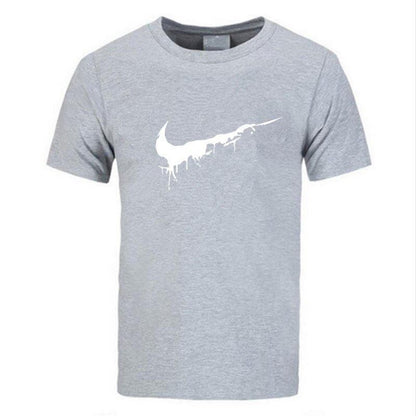 Newest 2019 Summer Men T-shirt Fashion Brand Logo Print Cotton T shirt Men Trend Casual Short sleeve Tshirt Tops tee - Huzhop04